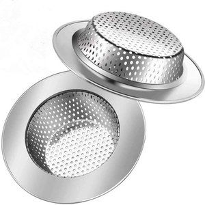 Stainless Steel Sink Drain Stopper, 4.5" Wide Edge